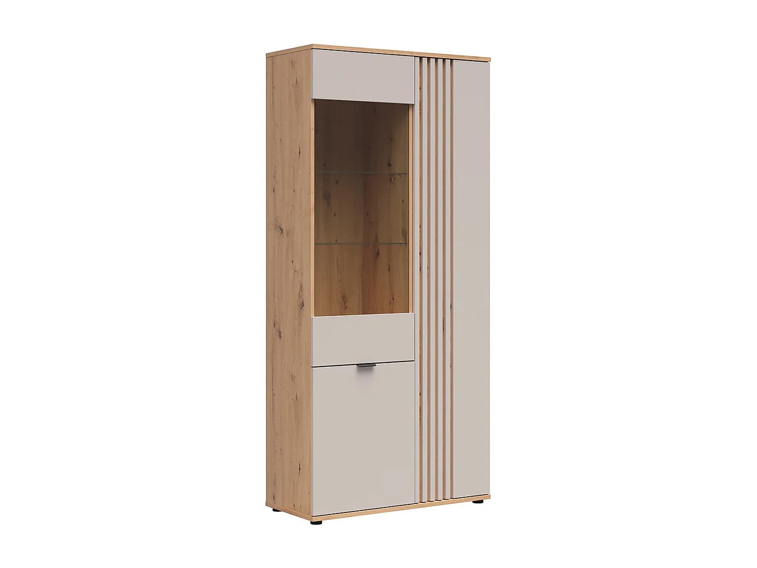 Vaisselier 3 portes Ezra Cachemire et Bois