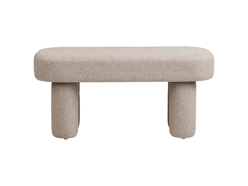 WEST- Banc en tissu sable 95 cm