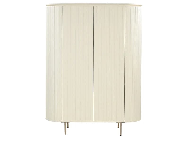 CREAM-Vaisselier 115 cms en bois massif Ivoire