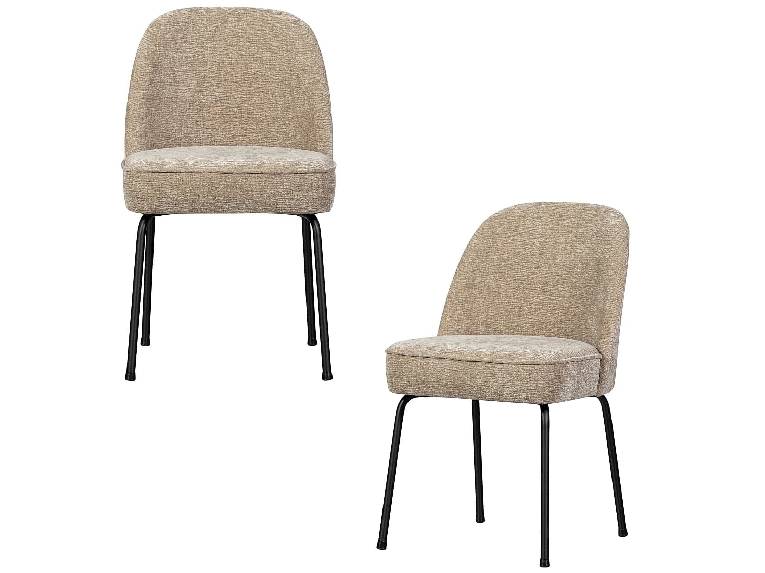 Lot de 2 chaises de salle à manger en polyester VOGUE