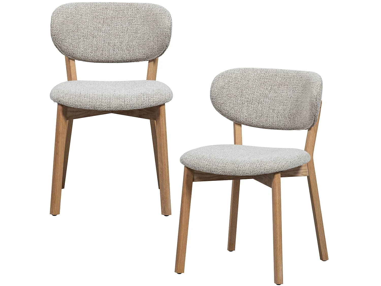 Lot de 2 chaises de table en polyester UDAR