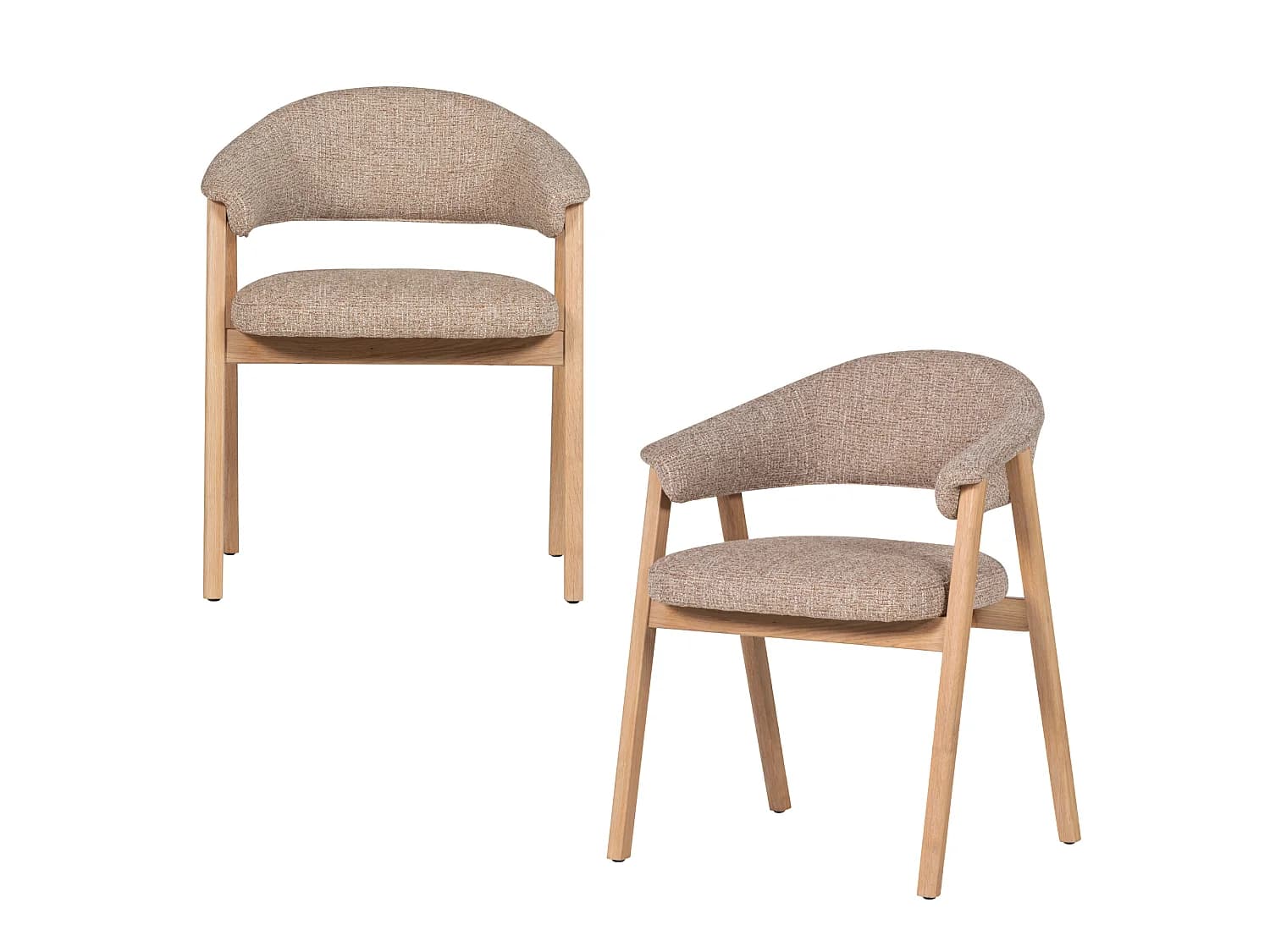 Chaises de salle à manger en chêne TUNAR