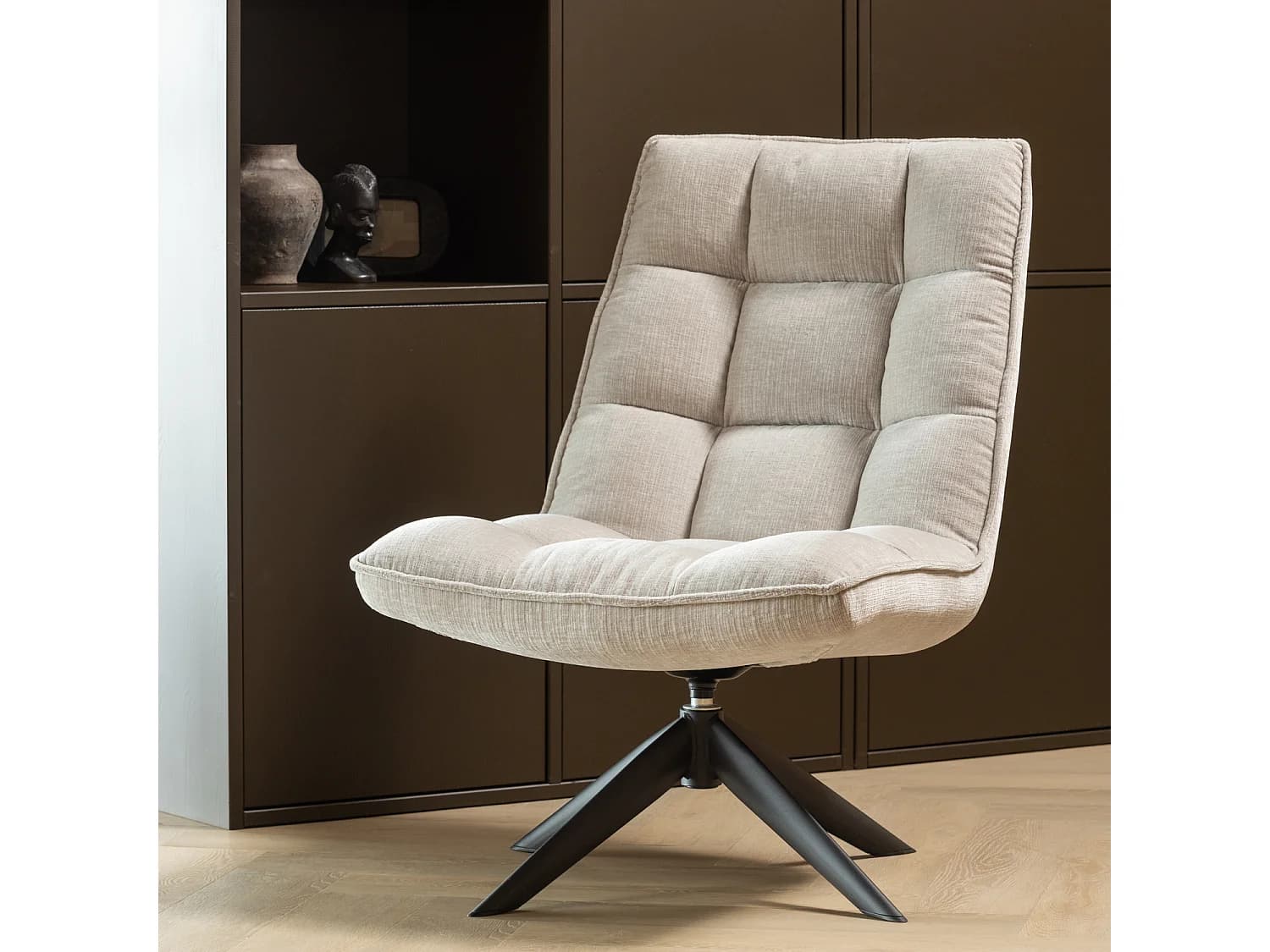 Fauteuil pivotante en chenille JOUKE