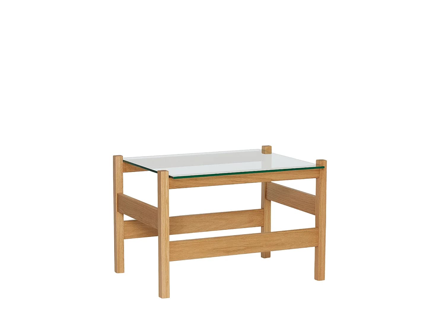 Hübsch Table d'Appoint Naturelle Chêne LEDGE