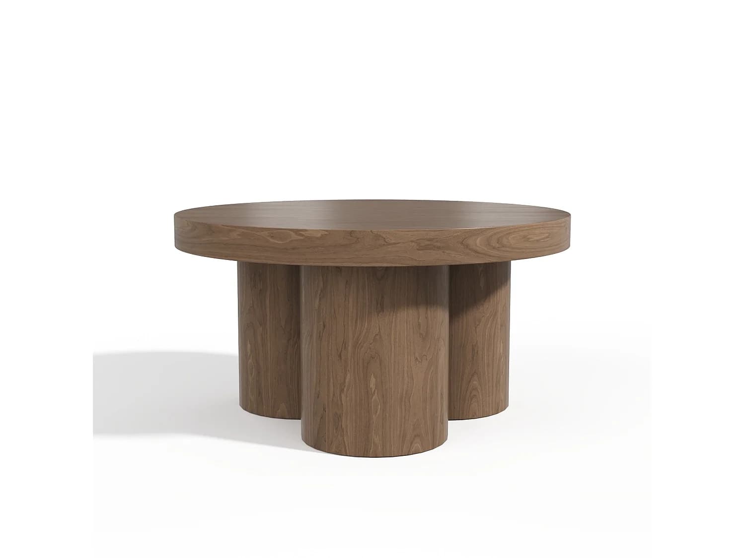 Table basse NARI en bois contreplaqué noyer clair