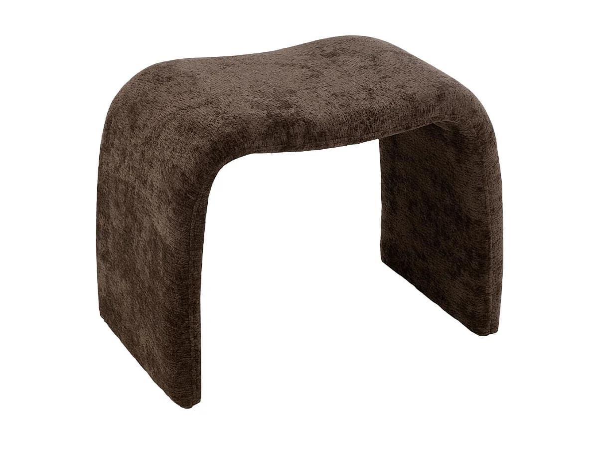 Pouf Design "Anise" 61cm Marron Foncé