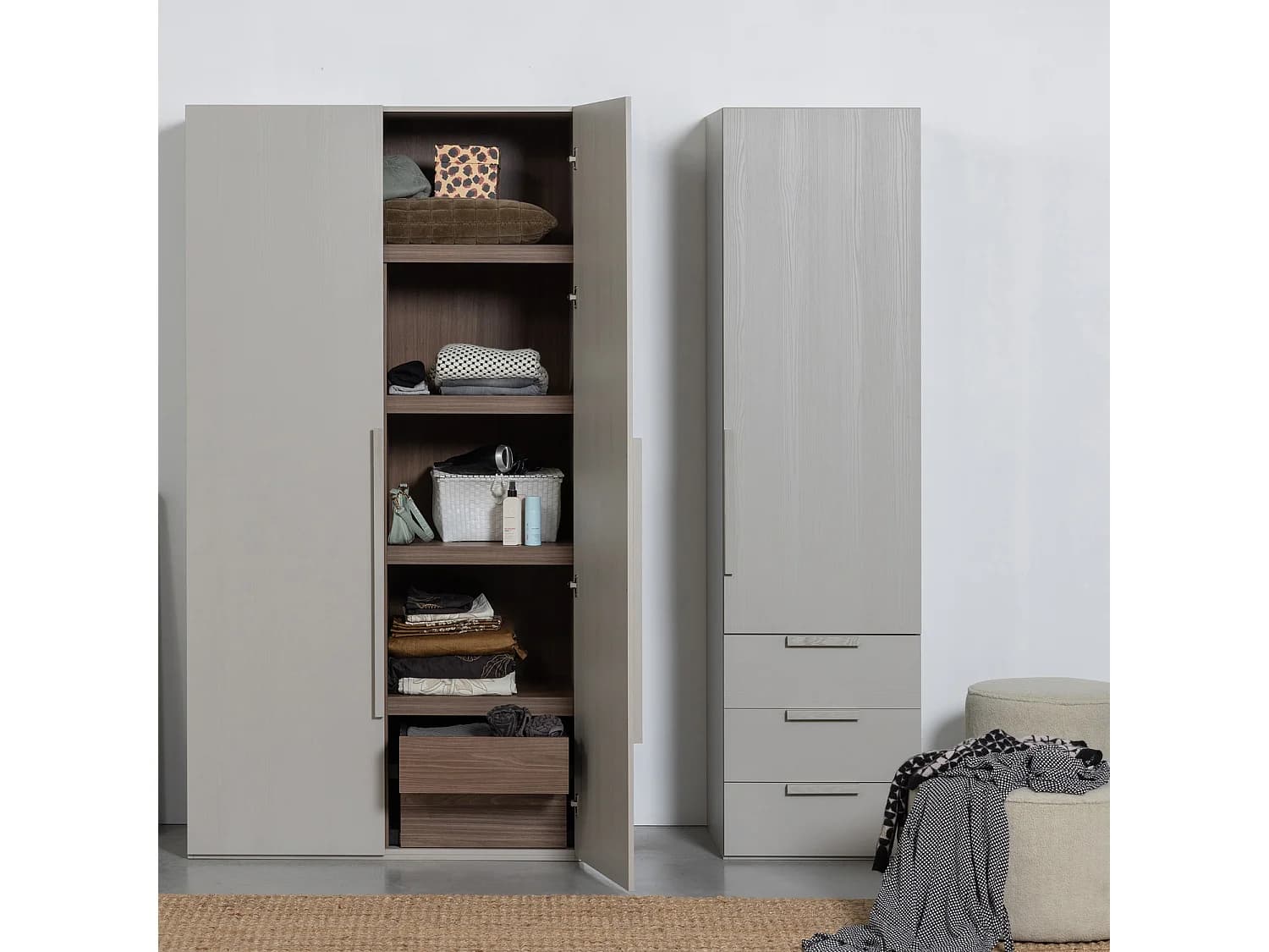 Armoire 2 portes en pin RENS