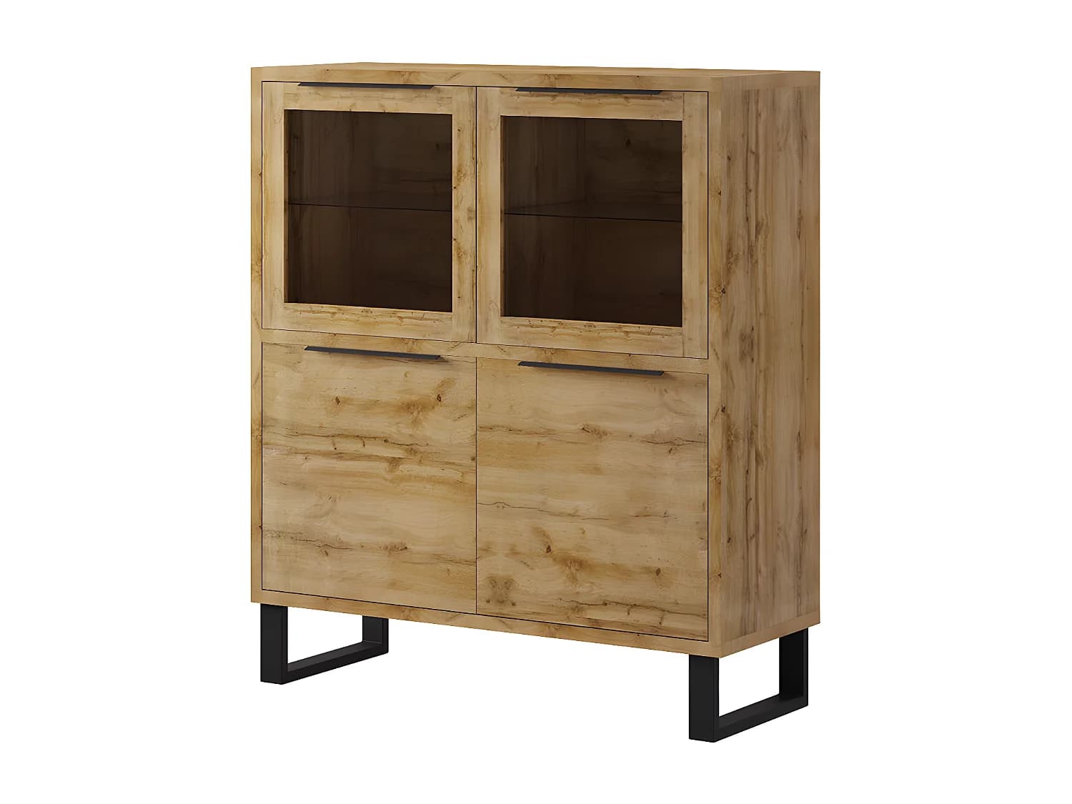 Vaisselier 4 portes Eden Bois et Metal