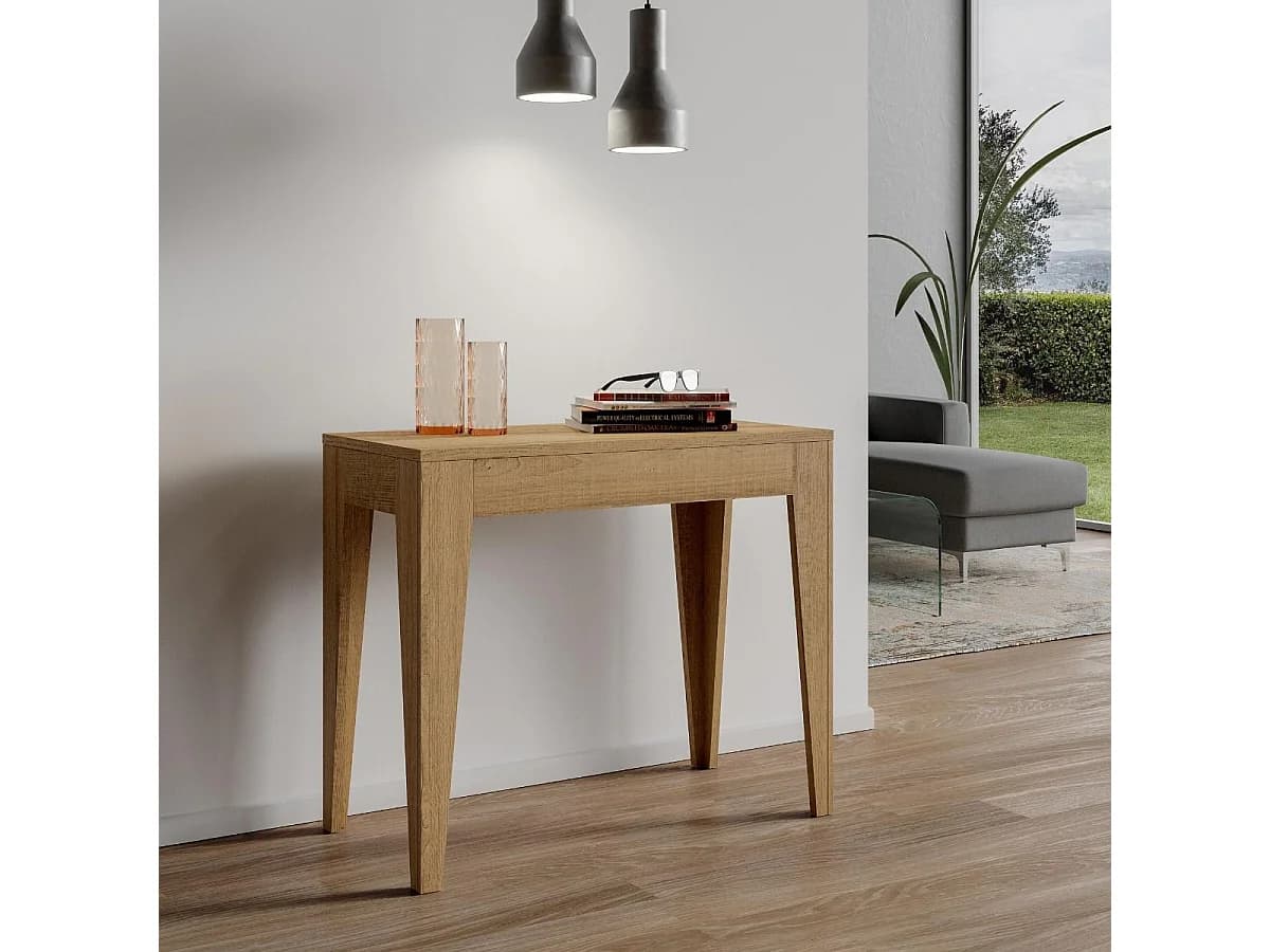 Console extensible 90x42/198 cm Isotta Small chêne nature