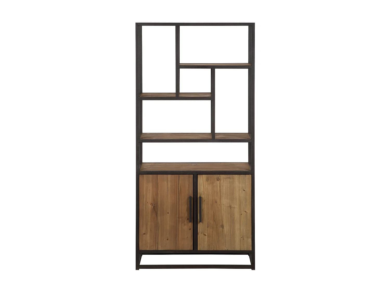 Etagère en bois de cèdre recyclé et métal - Raffi