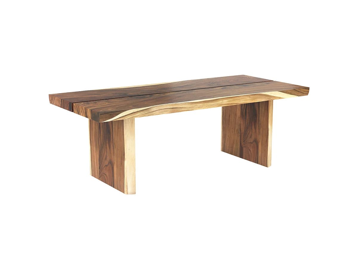 Table rectangulaire 8 personnes en bois de suar 220 cm - Tanah
