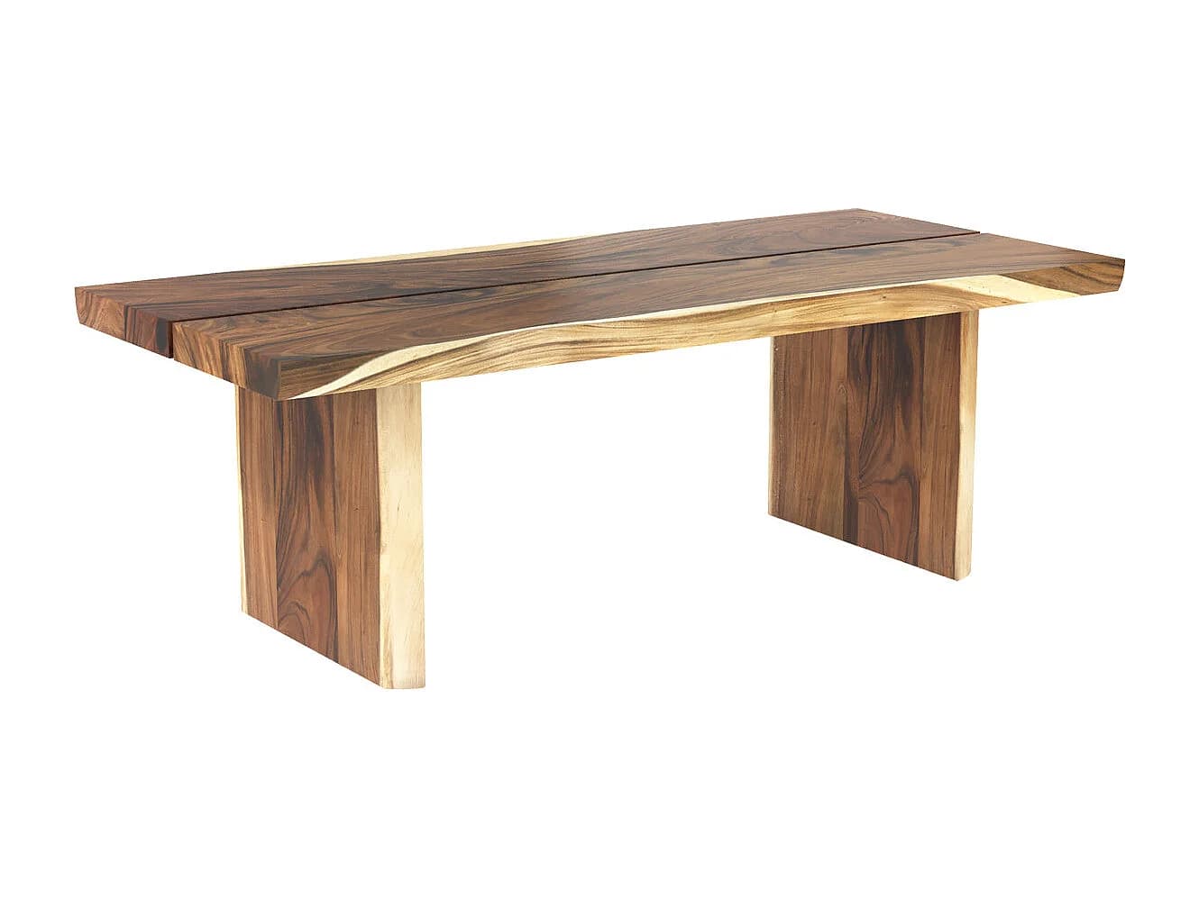 Table rectangulaire 10 personnes en bois de suar 240 cm - Tanah