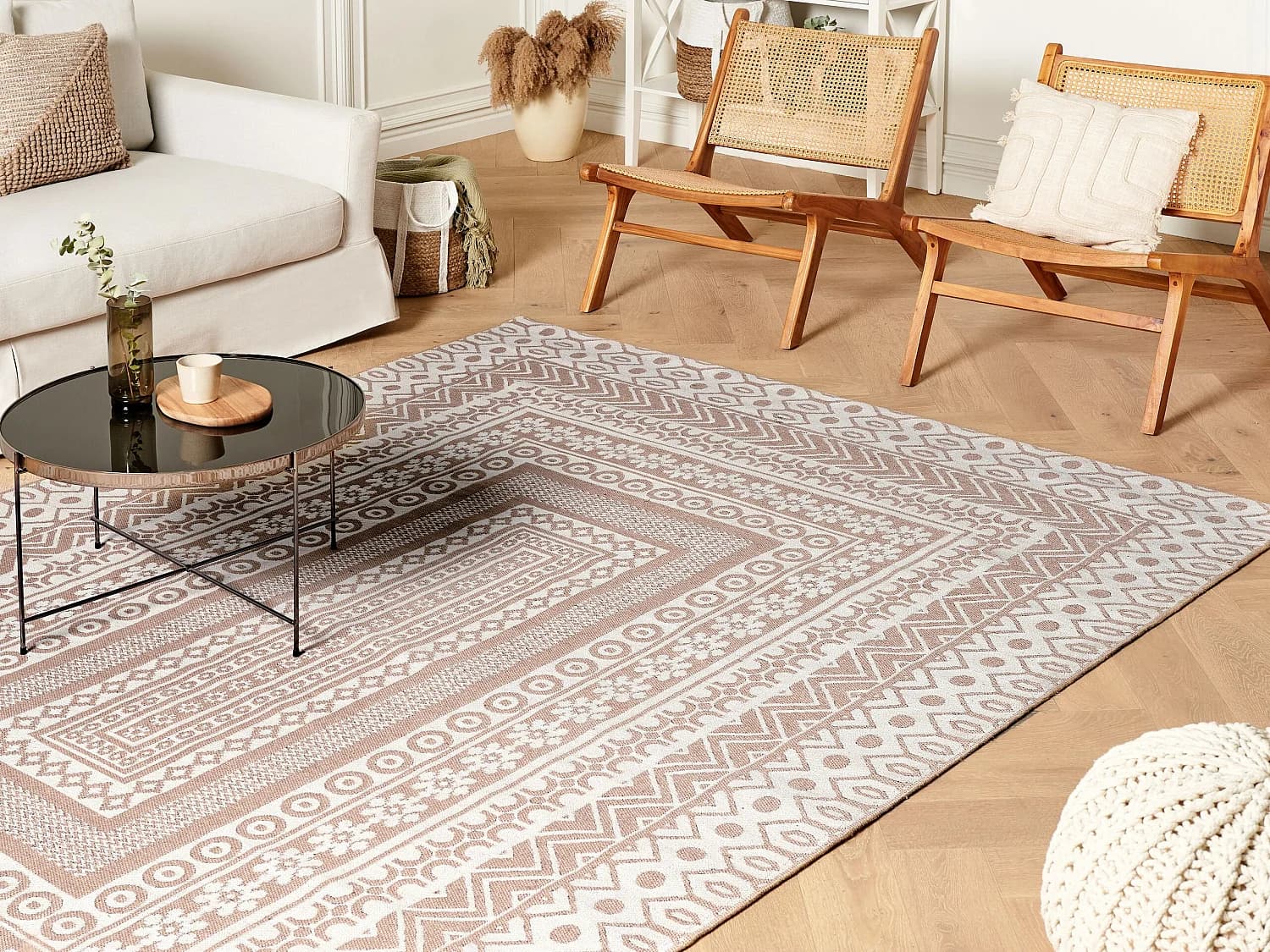 Tapis BAGLAR 200 x 300 cm Jute Blanc