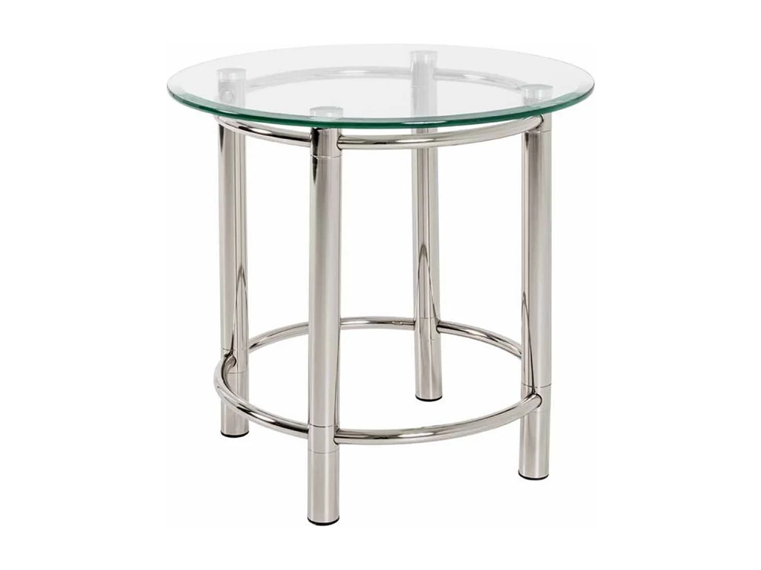 Table d'Appoint Design "Fygas" 55cm Argent