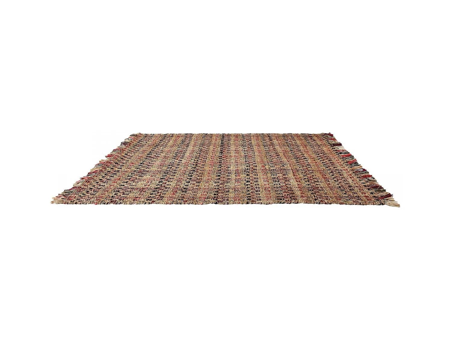 Tapis jute fait à la main motif géométrique SQUARE