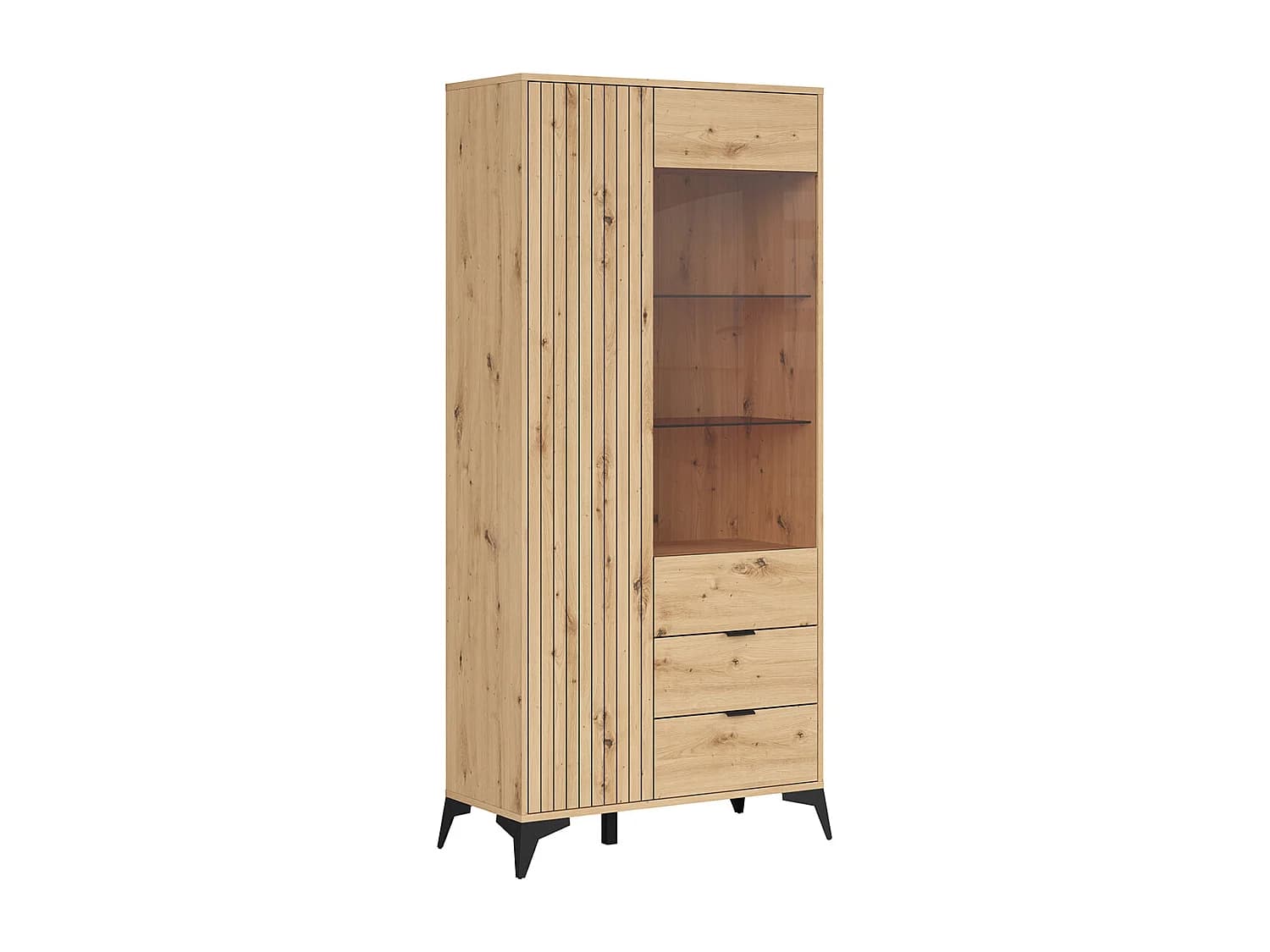 Vaisselier 2 portes 2 tiroirs Mao Bois
